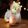 LED LED LED ALPACA PLUSH مع لعبة خفيفة